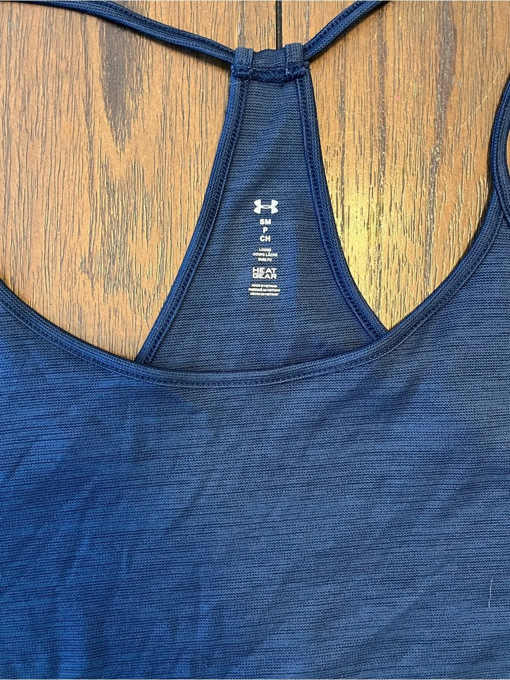 Under Armour Navy Blue Tank Top Womens Small - Picture 2 of 3